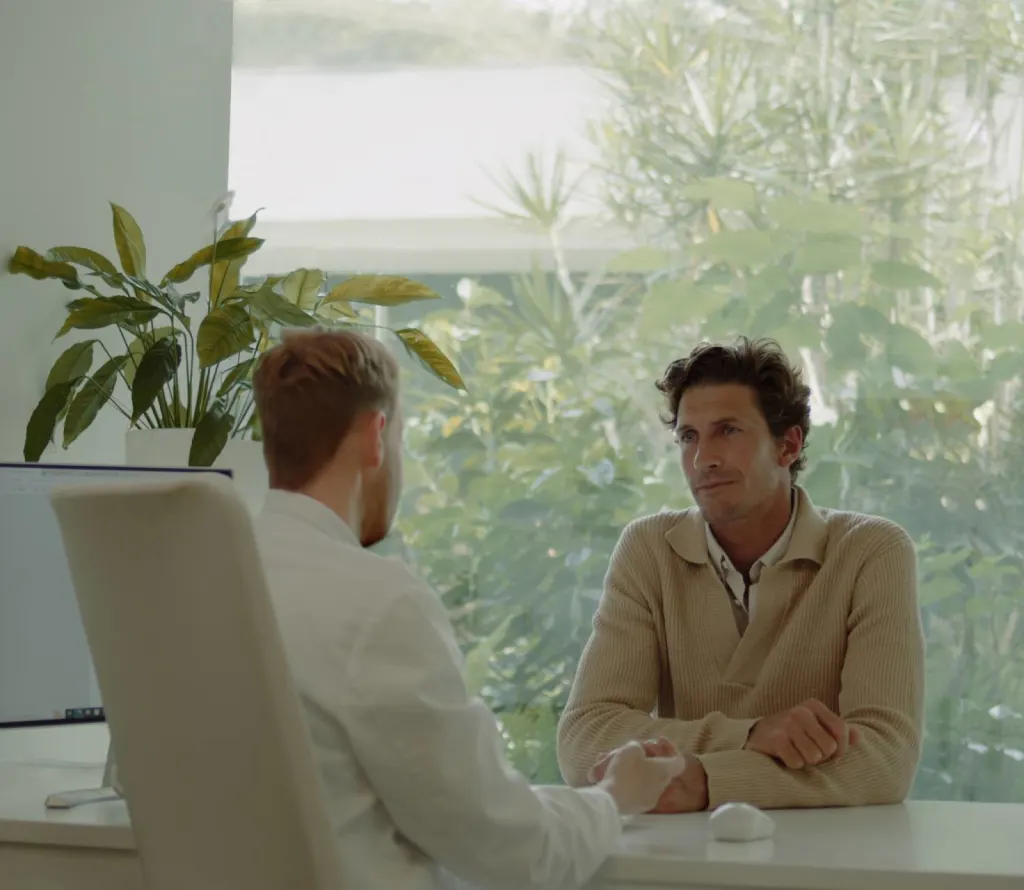 sexual wellness program man at urologist consultation